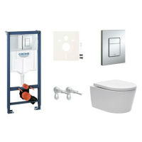 Cenově zvýhodněný závěsný WC set Grohe do lehkých stěn / předstěnová montáž+ WC SAT Brevis SIKOG