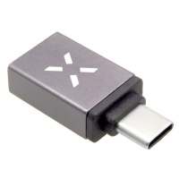 FIXED Link hliníková redukce z USB-A na USB-C šedá