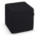 Dekoria Sedák Cube - kostka pevná 40x40x40, černá, 40 x 40 x 40 cm, Etna, 705-00