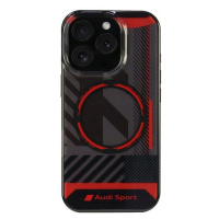 Pouzdro Pro Iphone 16 Pro 6.3 Audi IML Sport Magsafe Černé Case Zadní Kryt