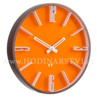 Designové nástěnné hodiny Future Time FT6010OR Numbers 30cm