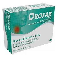 OROFAR Pastilky rozpustné v ústech 24 kusů