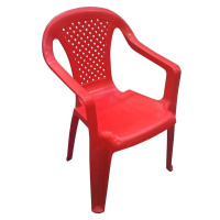 Dětská plastová židlička, červená