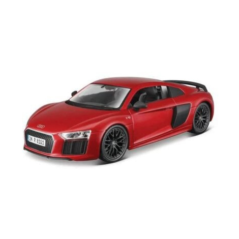 Maisto - Audi R8 V10 Plus, metal červená, assembly line, 1:24