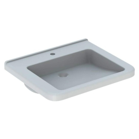 Geberit Selnova Comfort Square bezbariérové umyvadlo selnova 65x55 cm otvor pro baterii, bez pře