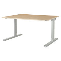 mauser Výškově nastavitelný obdélníkový stůl, š x h 1600 x 900 mm, deska s javorovým dekorem, po