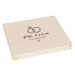 FK Dřevěná krabička na dárek nebo fotografie 10x15 s gravírováním - 22x18x3 cm, Přírodní
