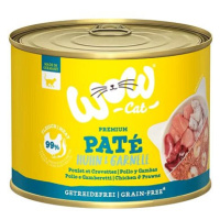 WOW Cat konzerva Paté Kuře s krevetami Kitten / Junior 200 g