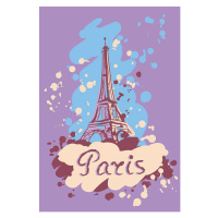 Ilustrace Colorful vector illustration of Tower Eiffel., TatianaKulikova, 26.7 × 40 cm