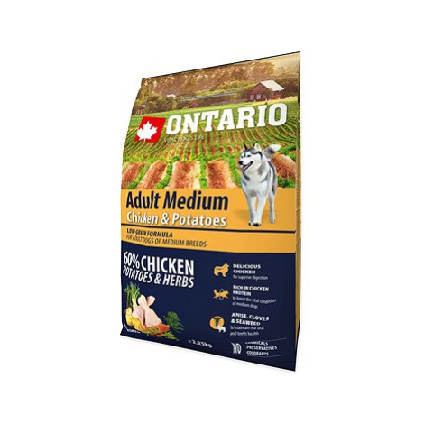 Ontario Adult Medium Chicken & Potatoes 2,25 kg