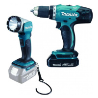 MAKITA DDF453SYEL aku šroubovák se svítilnou Li-Ion 18V/1.5Ah