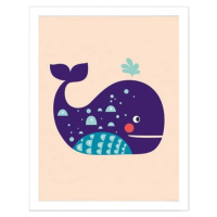 Dětský obrázek 24x29 cm Whale – Wallity