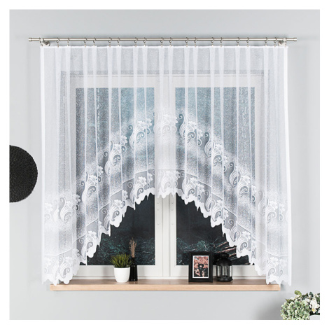 Dekorační oblouková krátká záclona ADELINA bílá 310x160 cm MyBestHome