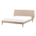 BELIANI postel ESSONNE 160 × 200 cm, eko kůže, béžová