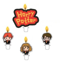 Dortové svíčky Harry Potter 4ks