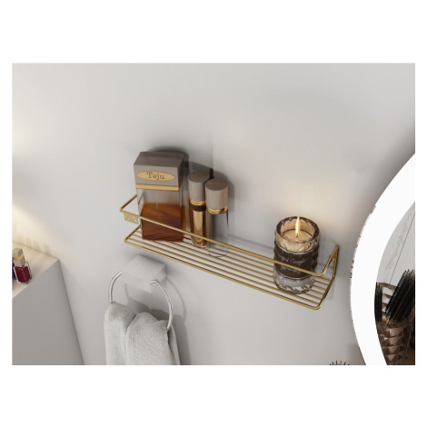 Nástěnná police Banyo Makyaj Rafı, Baharatlık - Gold