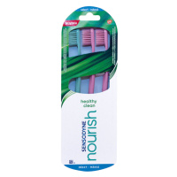Sensodyne Nourish Healthy Clean Soft zubní kartáček pro jemné čištění citlivých zubů, triopack