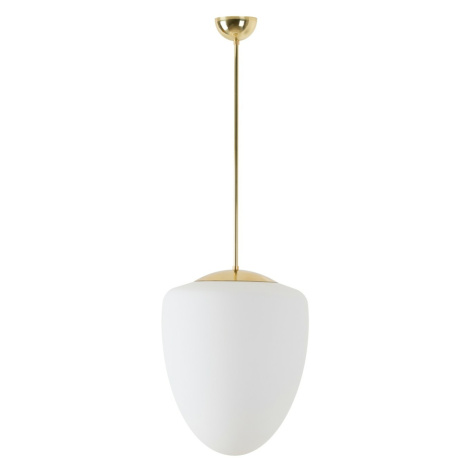 OSMONT AST60891 ASTRA P závěsné skleněné svítidlo mosaz leštěná / bílá IP40 4000 K 27W LED