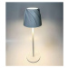 German Stolní stmívatelná aku lampa Loreo / LED diody / bílá / teplá bílá