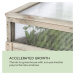 Blumfeldt Altiplano Terrado, vyvýšený záhon, 120 x 121 x 54 cm, skleník, zahradní textílie, dřev