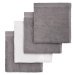 T-Tomi Koupací žínky grey/šedá, 25 x 25 cm, 4 ks