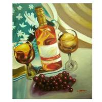 Obraz - Zátiší s vínem