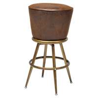 KARE Design Hnědá barová stolička Lady Rock Vintage