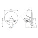 IDEAL STANDARD Cerabase Sprchová baterie pod omítku, s tělesem, chrom A7392AA
