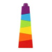 Věž/Pyramida šikmá barevná stohovací skládačka 6ks plast v krabičce 8x21x8cm 18m+