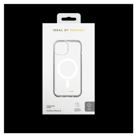 Ochranný kryt Clear Case s Magsafe iDeal Of Sweden pro Apple iPhone 15, transparentní