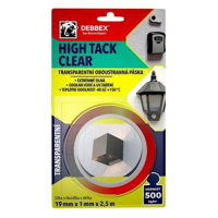 Den Braven Oboustranná páska HIGH TACK CLEAR 19mmx1mmx2,5m