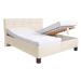 Čalouněná postel Mary 160x200, béžová, bez matrace