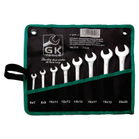 Sada plochých klíčů (8ks) GK TOOLS 6-22 mm