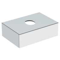 Geberit VariForm - Umyvadlová skříňka, 750x510x235 mm, 1 zásuvka a zápachová uzávěrka, lesklá bí