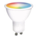 Solight LED SMART WIFI žárovka, GU10, 5W, RGB, 400lm