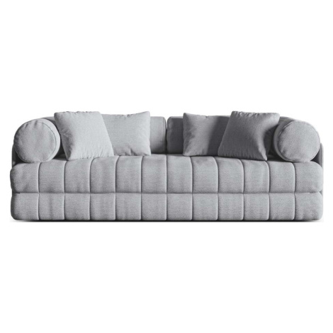 Světle šedá rozkládací pohovka z textilie bouclé 206 cm Kemi – Cosmopolitan Design