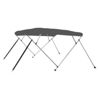 vidaXL Bimini stříška se 4 oblouky antracitová 243 x 196 x 137 cm