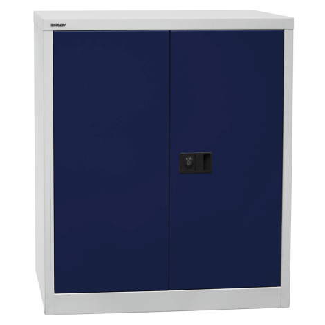 BISLEY Skříň s otočnými dveřmi UNIVERSAL, v x š x h 1000 x 914 x 400 mm, 1 pozinkovaná police, 2