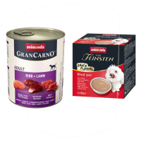 Animonda GranCarno Original 24 x 800 g + 3 x 85 g pudding snack zdarma - hovězí & jehněčí