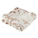 Mikroplyšová deka s beránkem 150x200 cm - Hnědý mramor