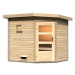 Venkovní finská sauna MIKKA Lanitplast Přírodní dřevo