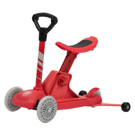KidLand Dětská rostoucí koloběžka 4v1 KS-13358 červená