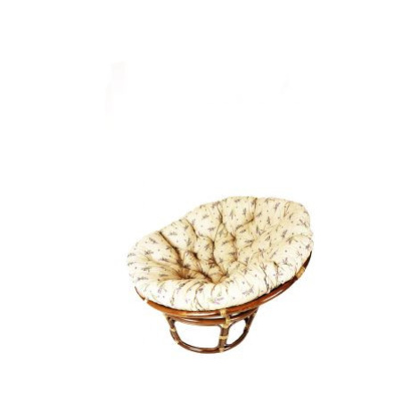 Ratanový PAPASAN - tmavý med - průměr 110 cm FOR LIVING