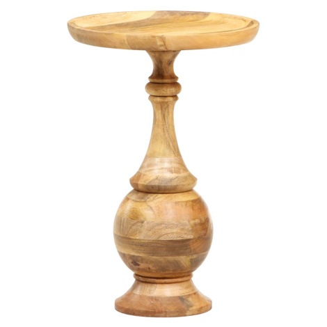 vidaXL Kulatý odkládací stolek 43x43x66 cm masivní mangovníkové dřevo