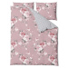 Růžové bavlněné povlečení na dvoulůžko Bonami Selection Belle, 200 x 220 cm