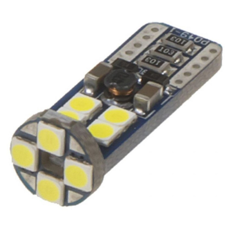 Žárovka LED diodová 12-24V / T10 W5W / bílá / 12x LED 3030SMD Aroso