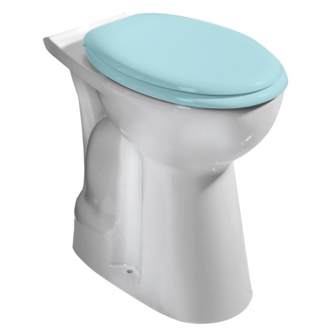 HANDICAP WC mísa kombi, zvýšený sedák, spodní odpad, 36,5x67,2cm, bílá BD305