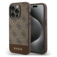 Originální pouzdro Guess iPhone 15 Pro 6.1 hnědé hardcase obal cover