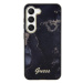 Guess GUHCS23MHTMRSK hard silikonové pouzdro Samsung Galaxy S23 PLUS 5G black Golden Marble Coll