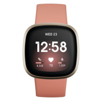 Chytré hodinky Fitbit Versa 3 FB511GLPK / 41 mm / GPS / Pink Clay/Soft Gold Aluminum / ZÁNOVNÍ